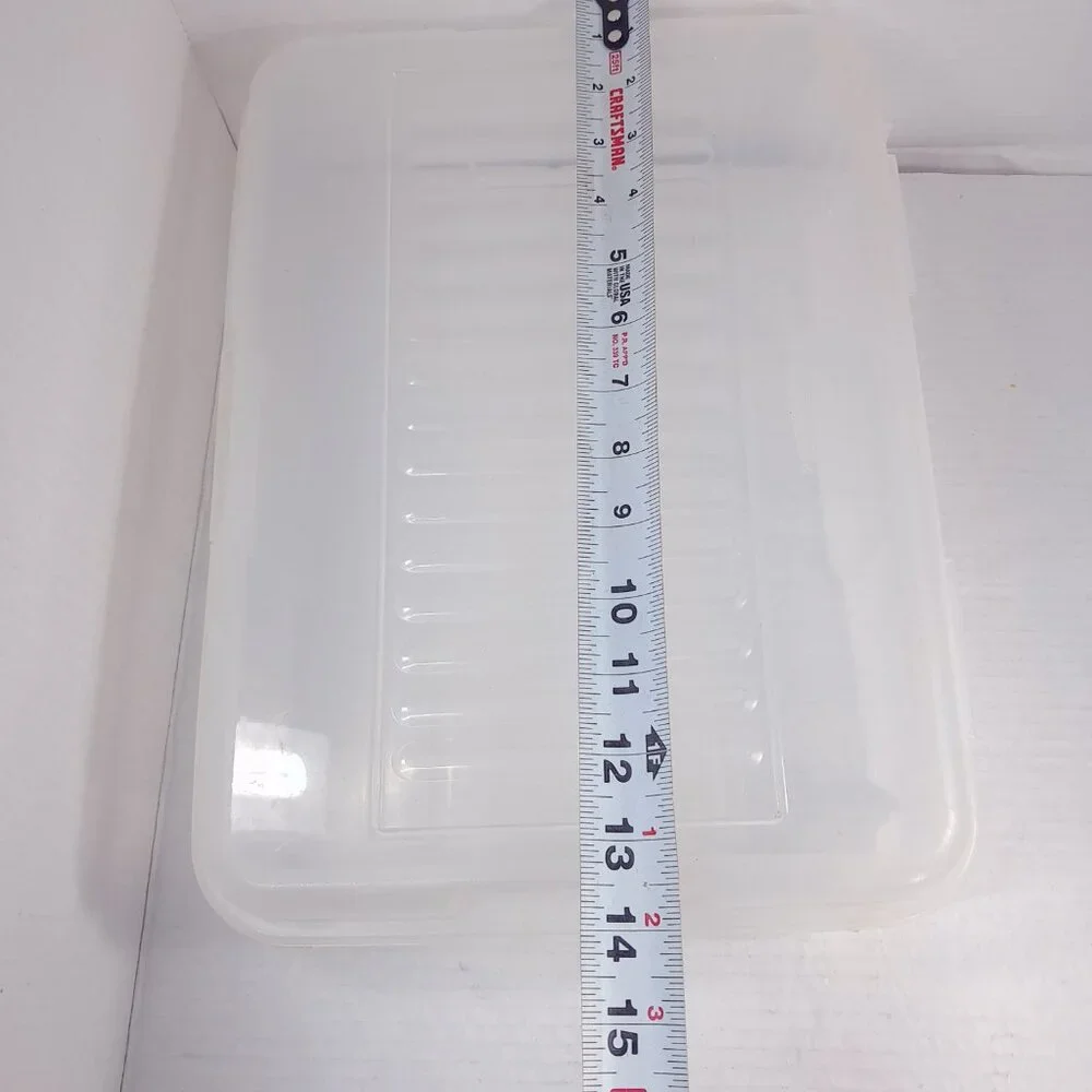 Vintage Rubbermaid Organizer Keepers‎ Snap Case 2282 51C clear plastic hinged
